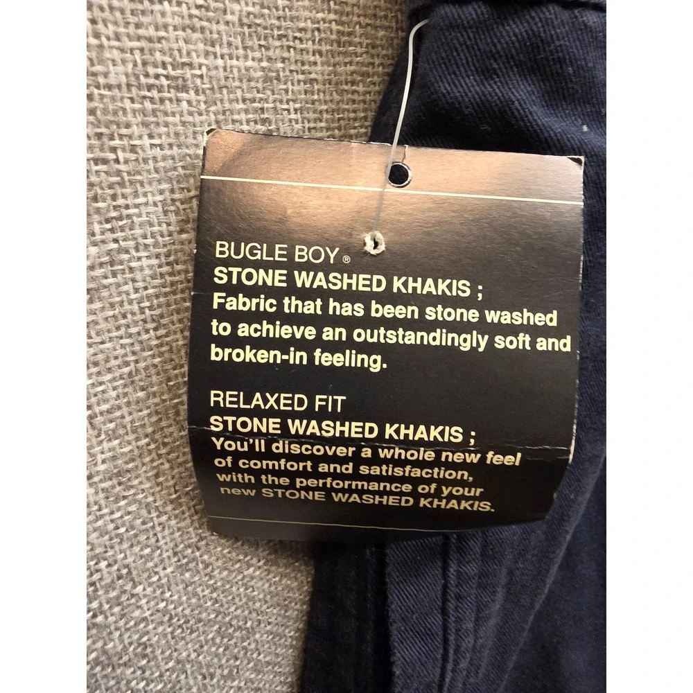 Bugle Boy Mens Cargo Shorts XXL Navy Blue Cotton Elastic Waist 908QK141 NWT